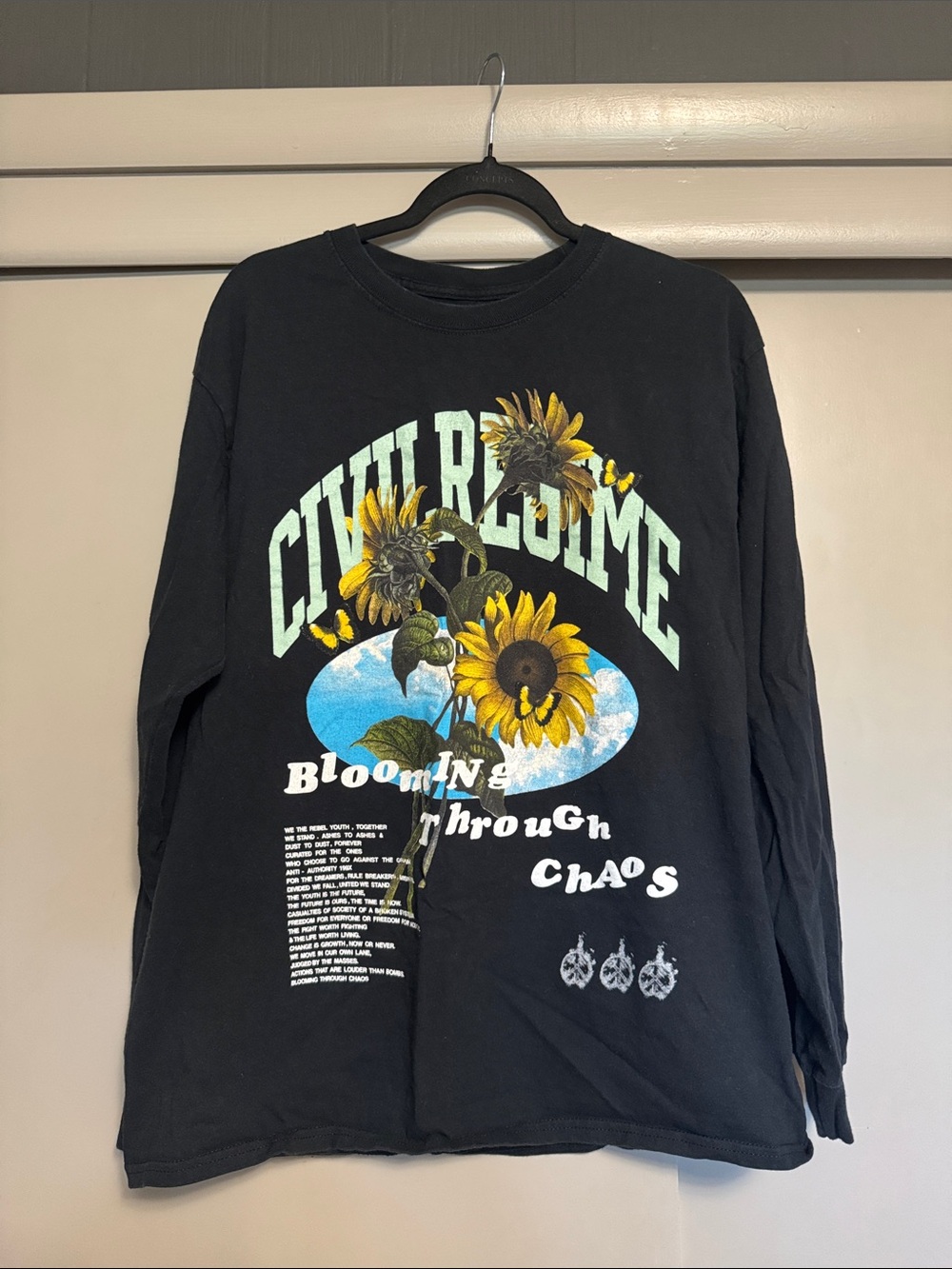 Civil Regime long sleeve tshirt size large men’s